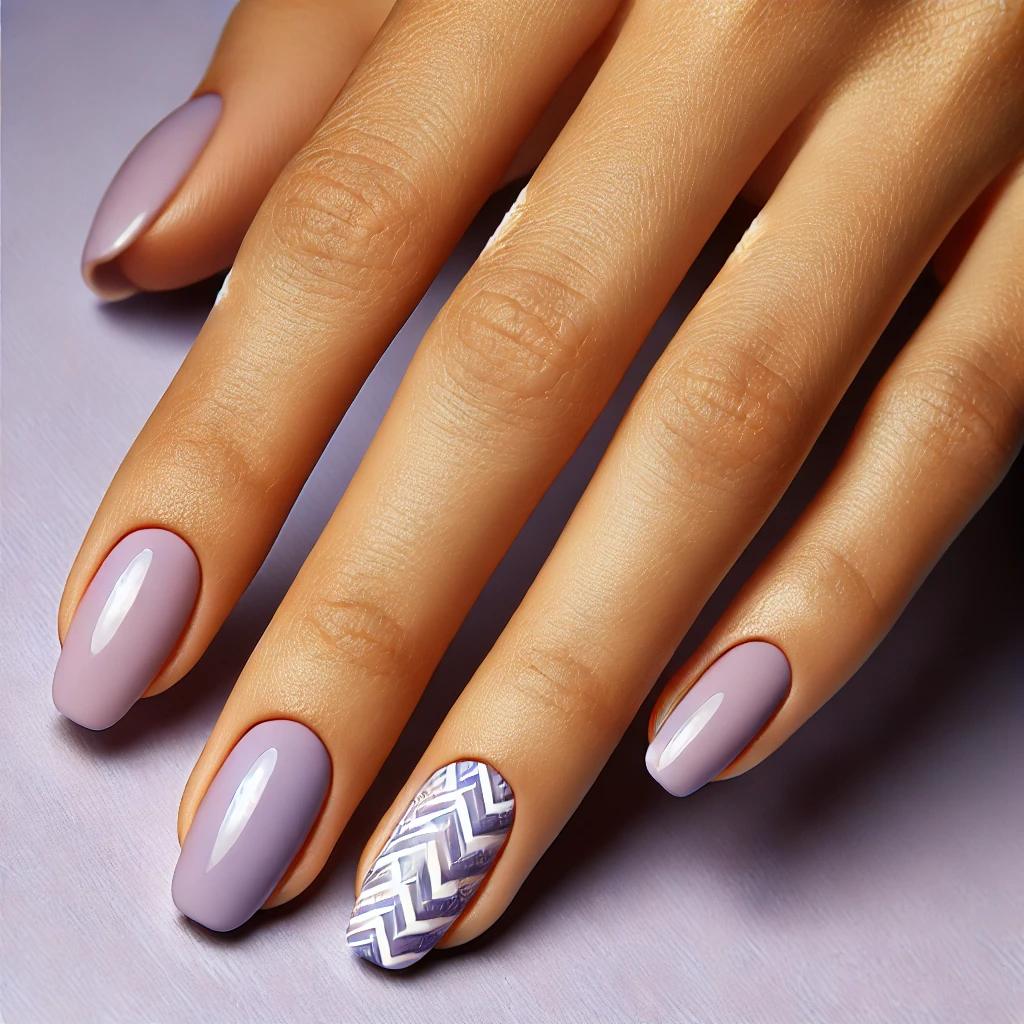 Lavender Chevron Stripes