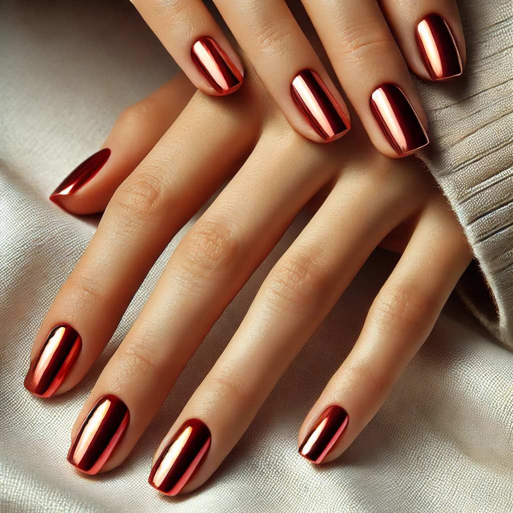 Red Chrome Nails