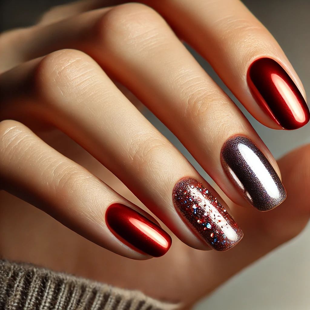 Red Chrome with Sparkle Accents