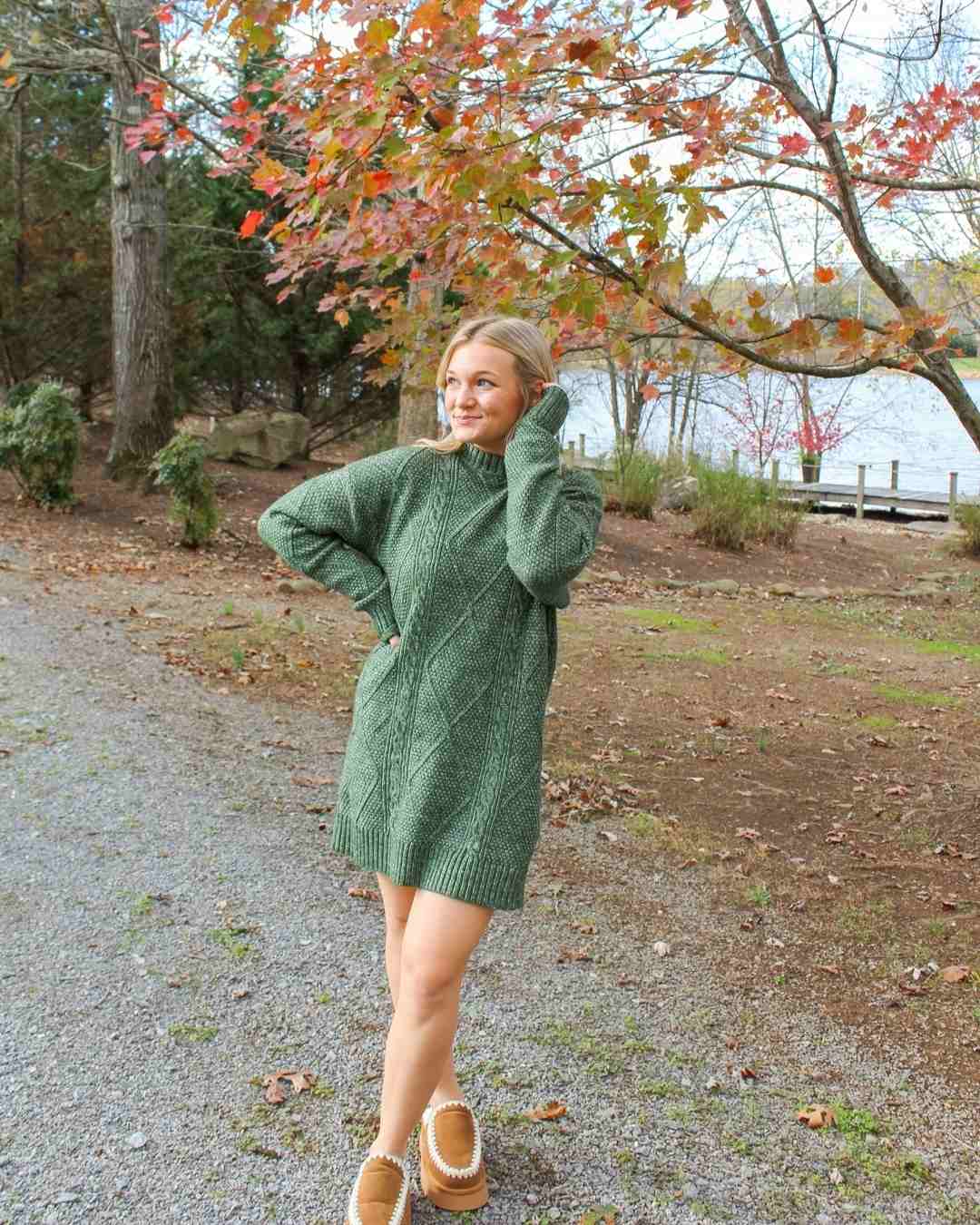 Sweater Dress Outfit 13