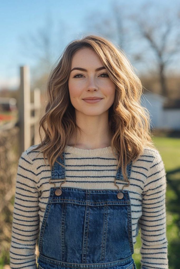 Sweater and overalls