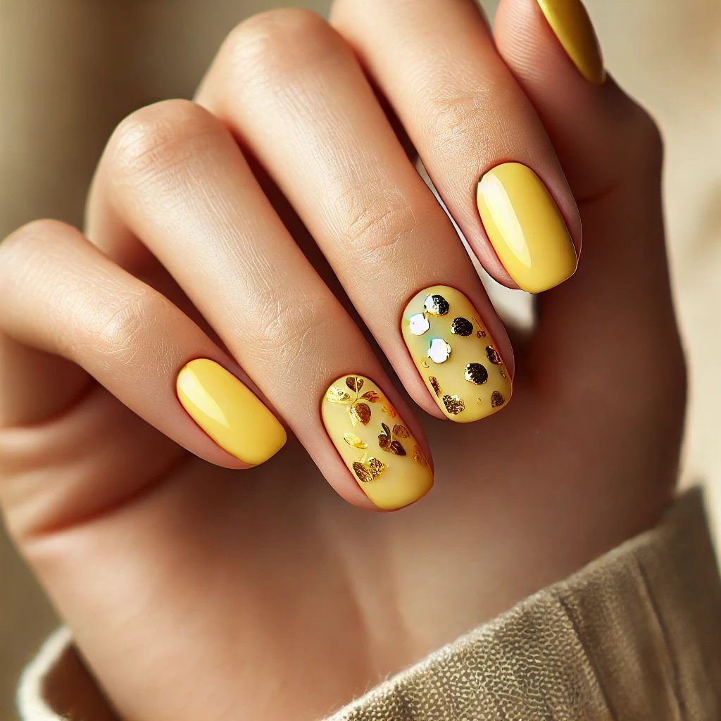 Yellow and Gold Foil Flakes