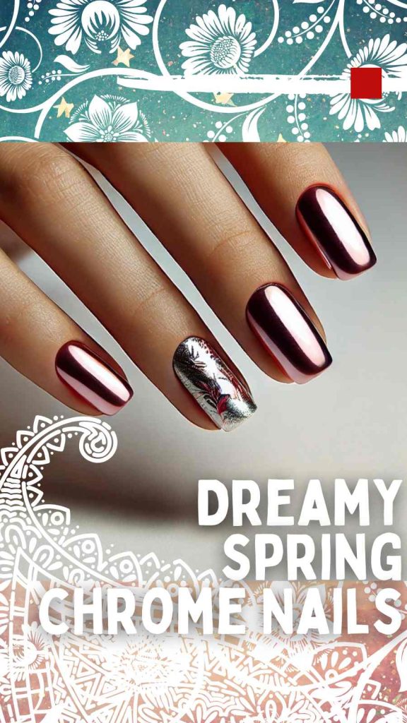 12 Trendy Chrome Nails to Try This Spring