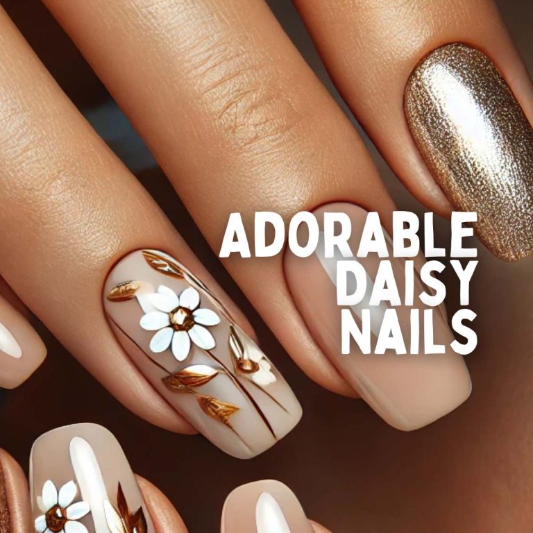 15 Adorable Daisy Nails to Try for a Fresh Floral Look