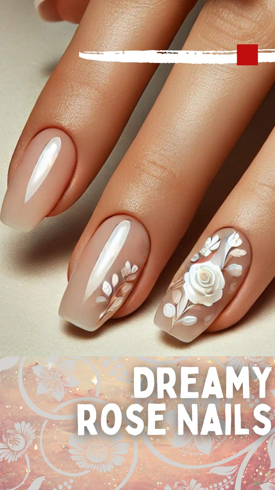 15 Chic Rose Nail Ideas for a Feminine and Stylish Look