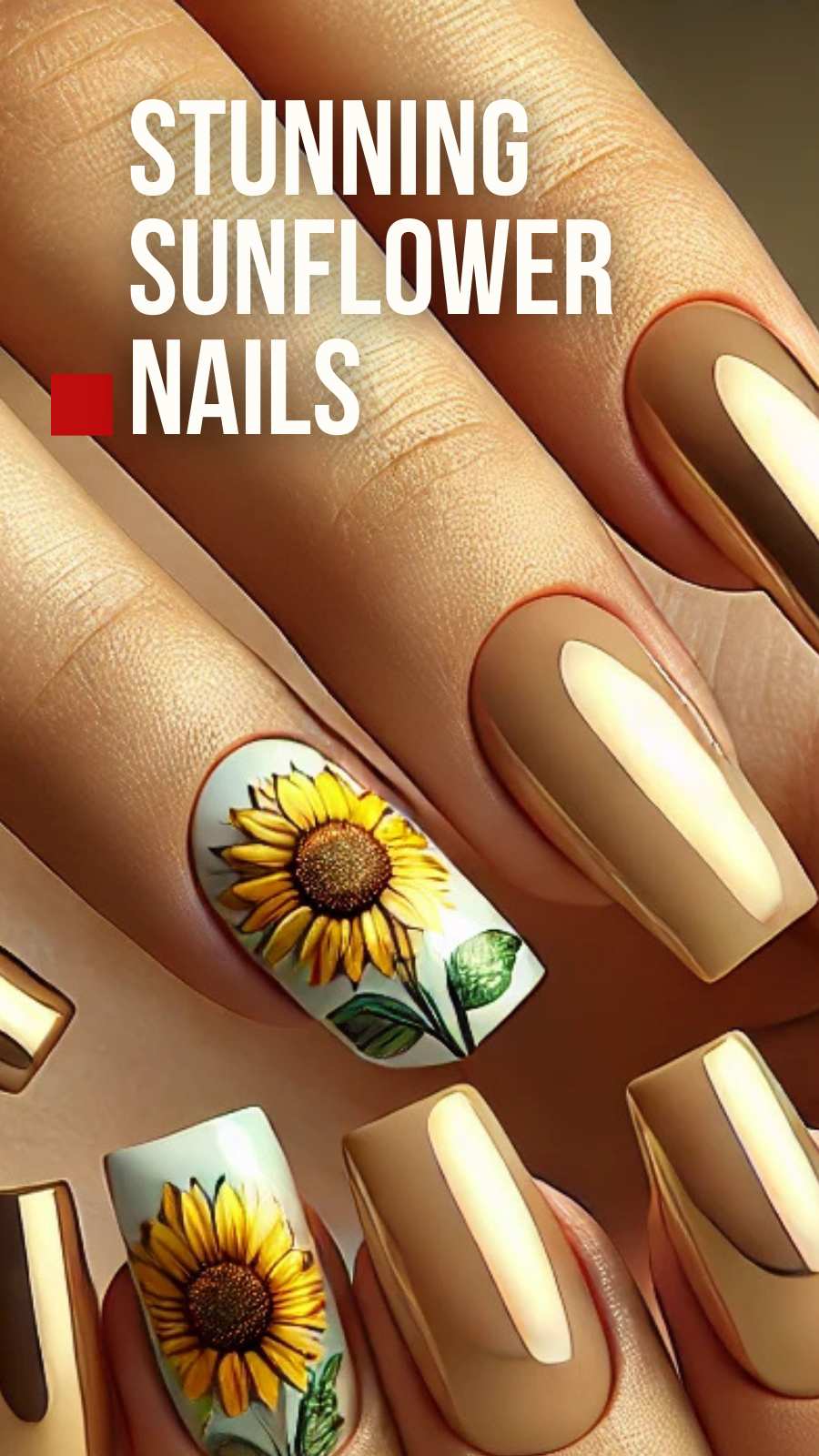 15 Chic Sunflower Nails for a Fun & Fresh Look