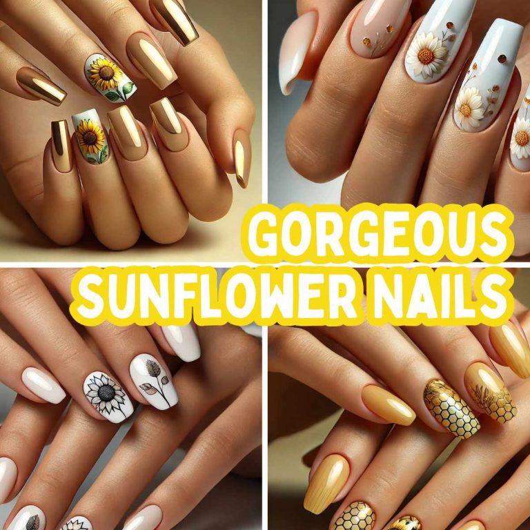 15 Gorgeous Sunflower Nails Perfect for Spring and Summer