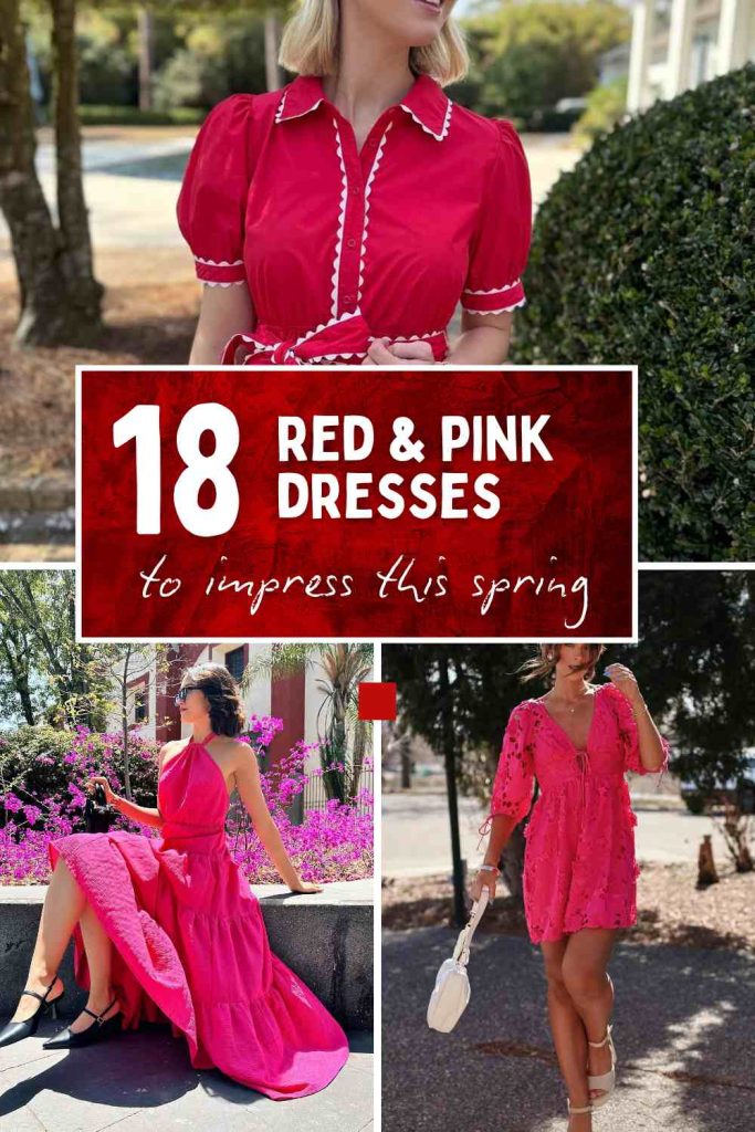 18 Chic Red & Pink Spring Dresses for Effortless Style