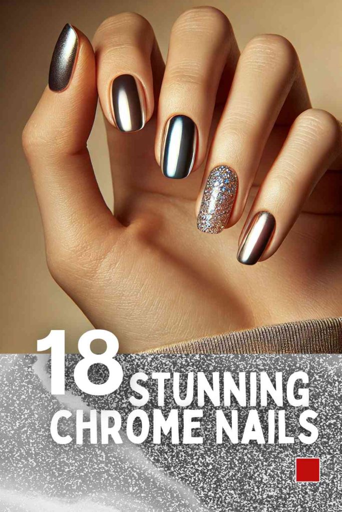 18 Eye-Catching Chrome Nails That Will Turn Heads