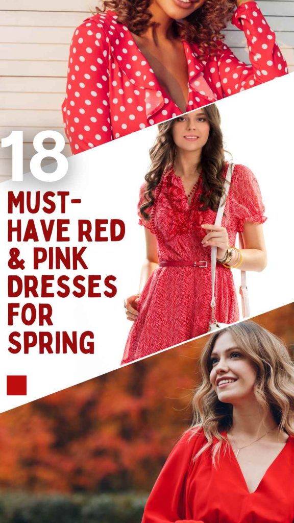 18 Stunning Red & Pink Spring Dresses to Impress