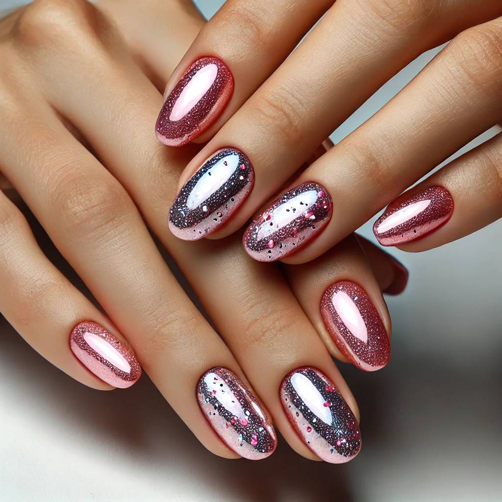 Glittery Pink Chrome Fantasy