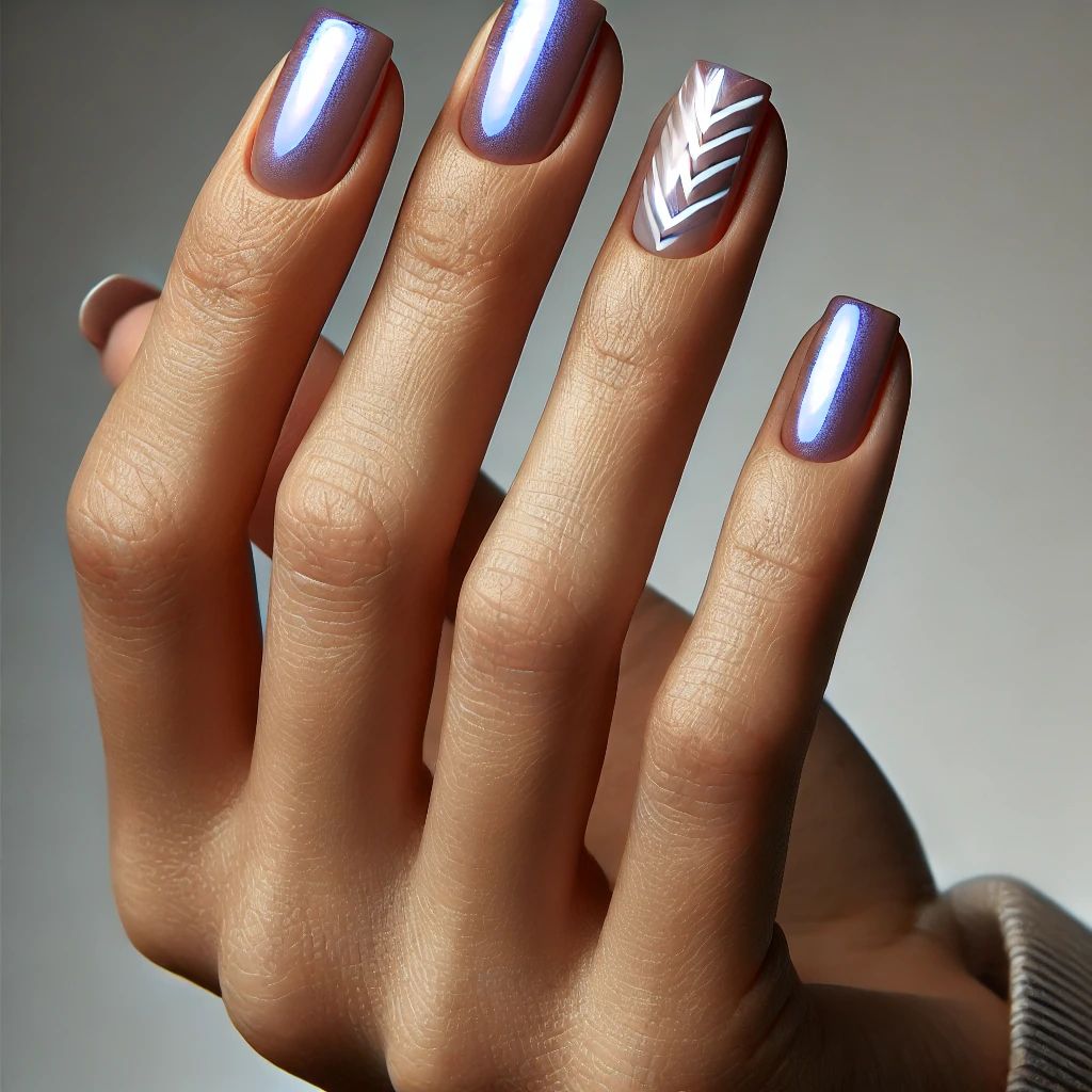 Lavender with Chevrons