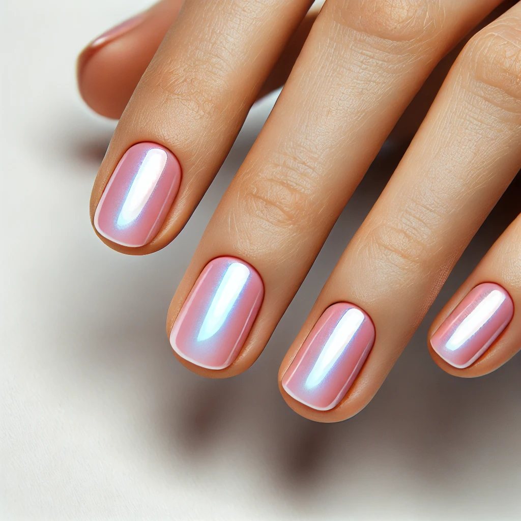  Pastel Pink Chrome Perfection
