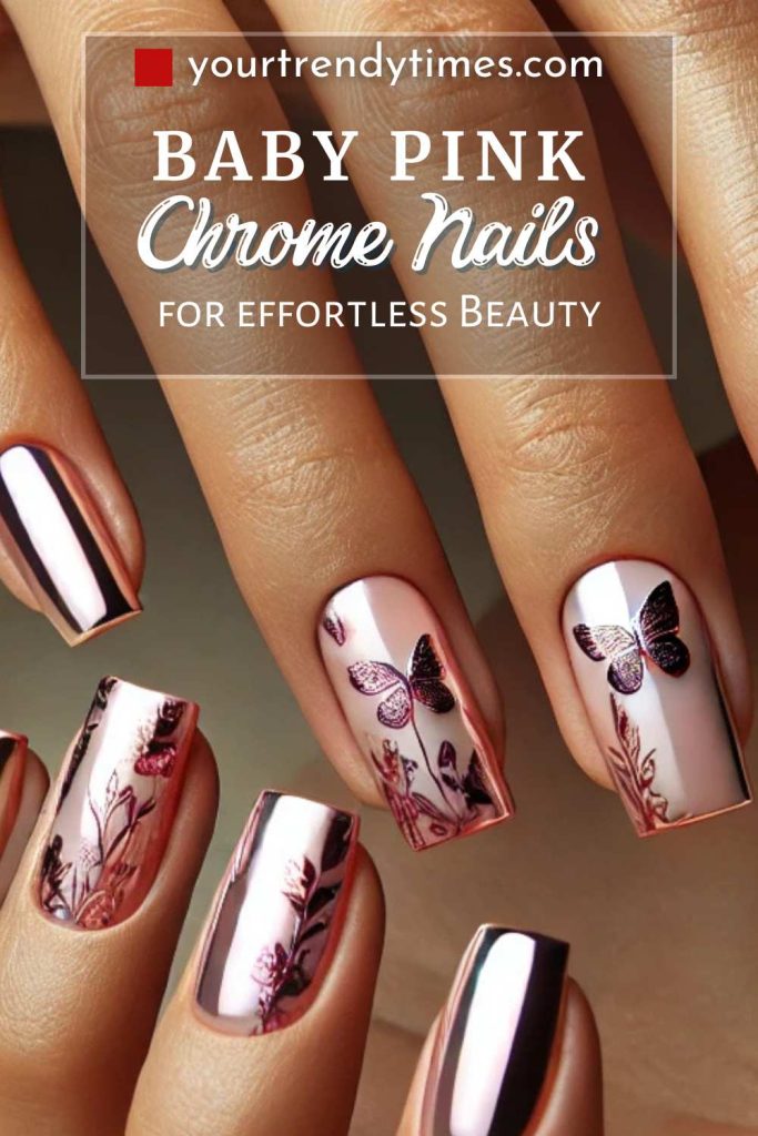 15 Stunning Baby Pink Chrome Nails to Try Now