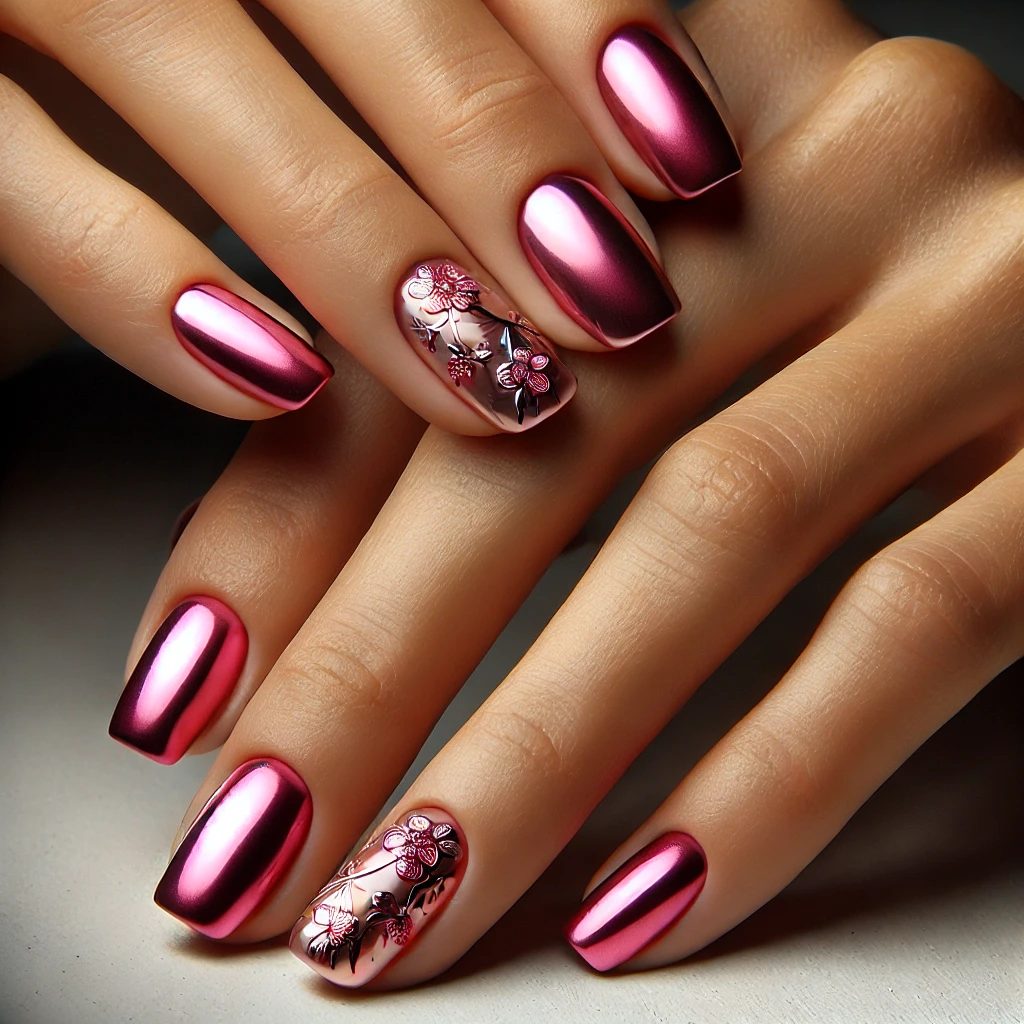 Floral Chrome Fantasy